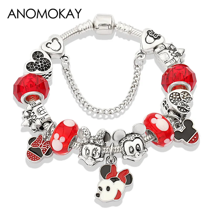 Crystal Minnie Love Bracelet