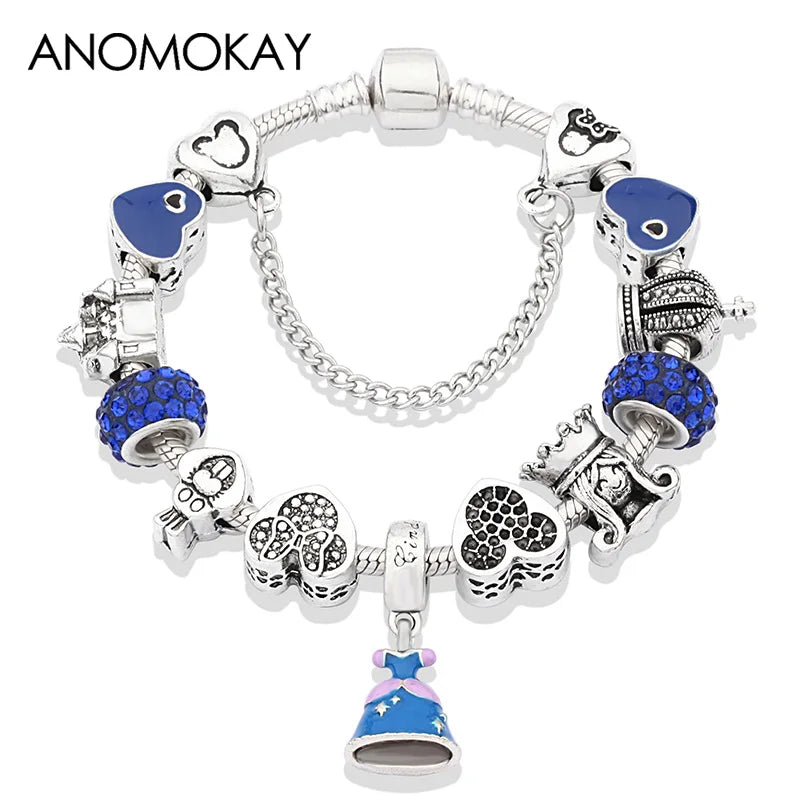 Crystal Minnie Love Bracelet