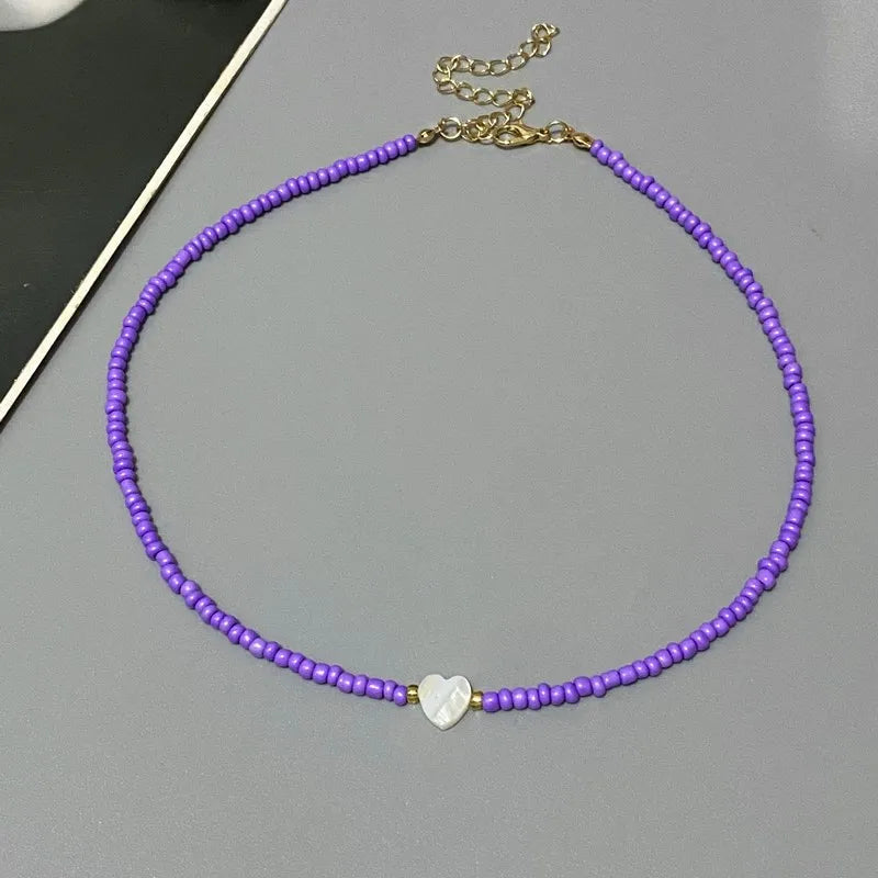 Coral Heart Necklace