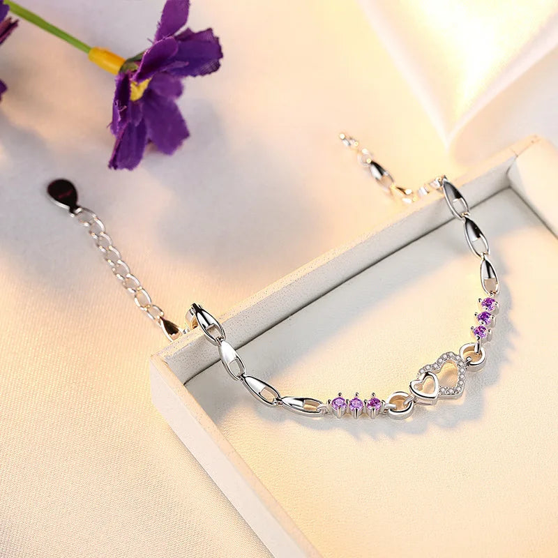 Silver Charm Love Bracelet