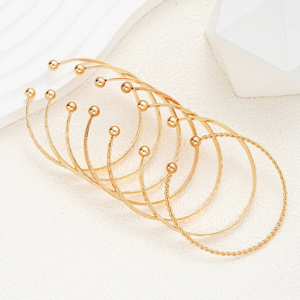 7 Pcs/Set Golden Punk Set