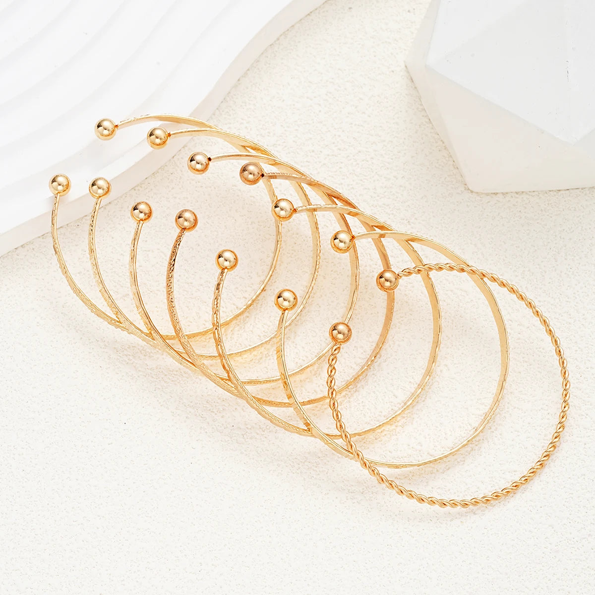 7 Pcs/Set Golden Punk Set