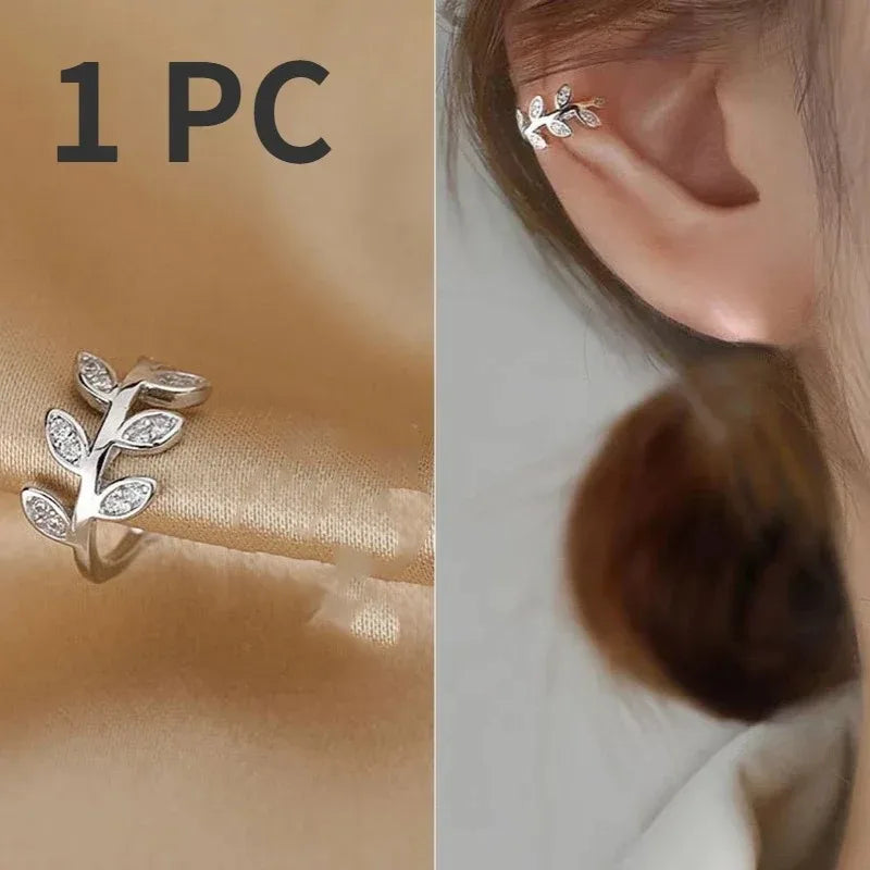 Shimmer Leaf Earrings