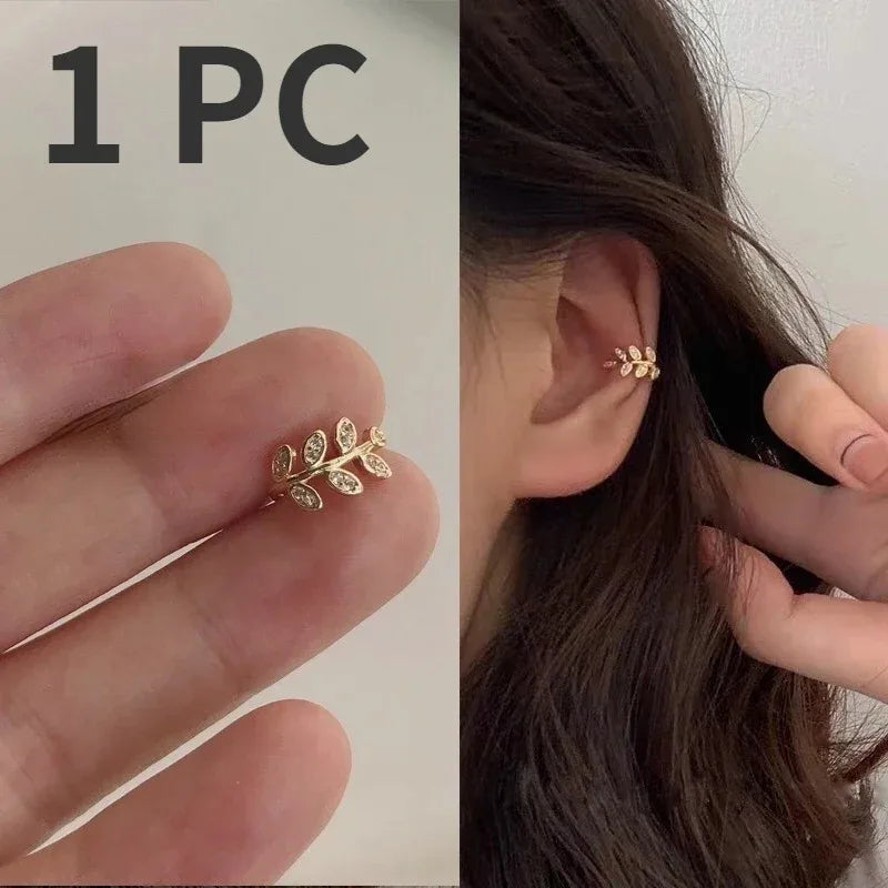Shimmer Leaf Earrings
