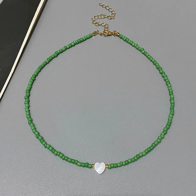Coral Heart Necklace
