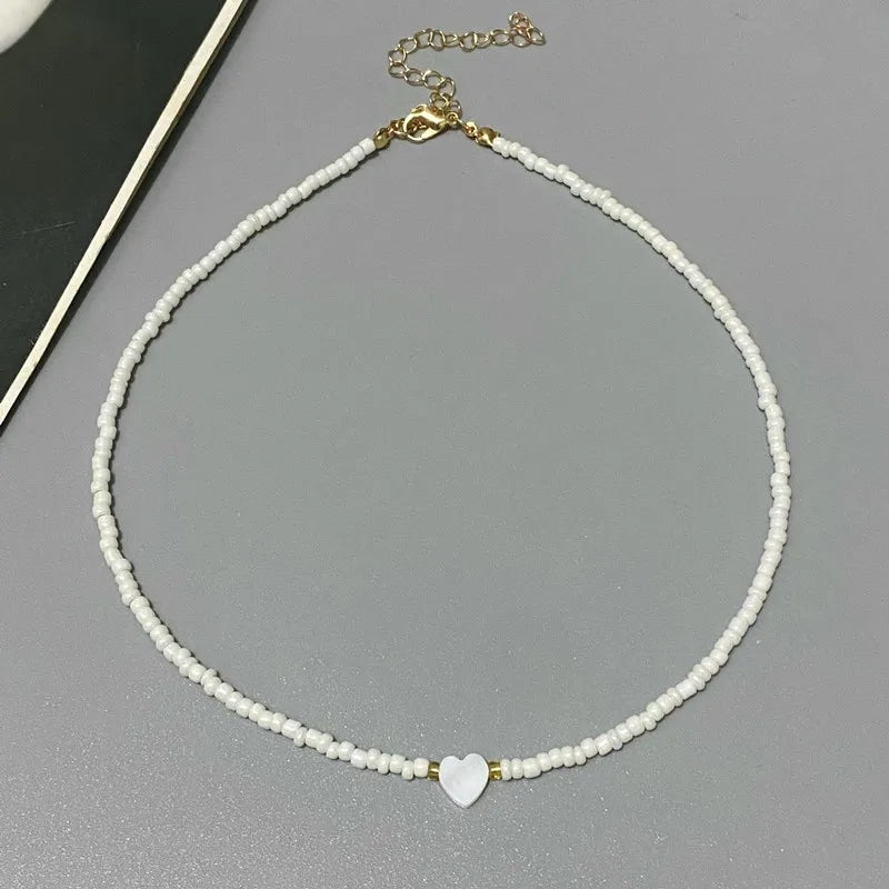 Coral Heart Necklace