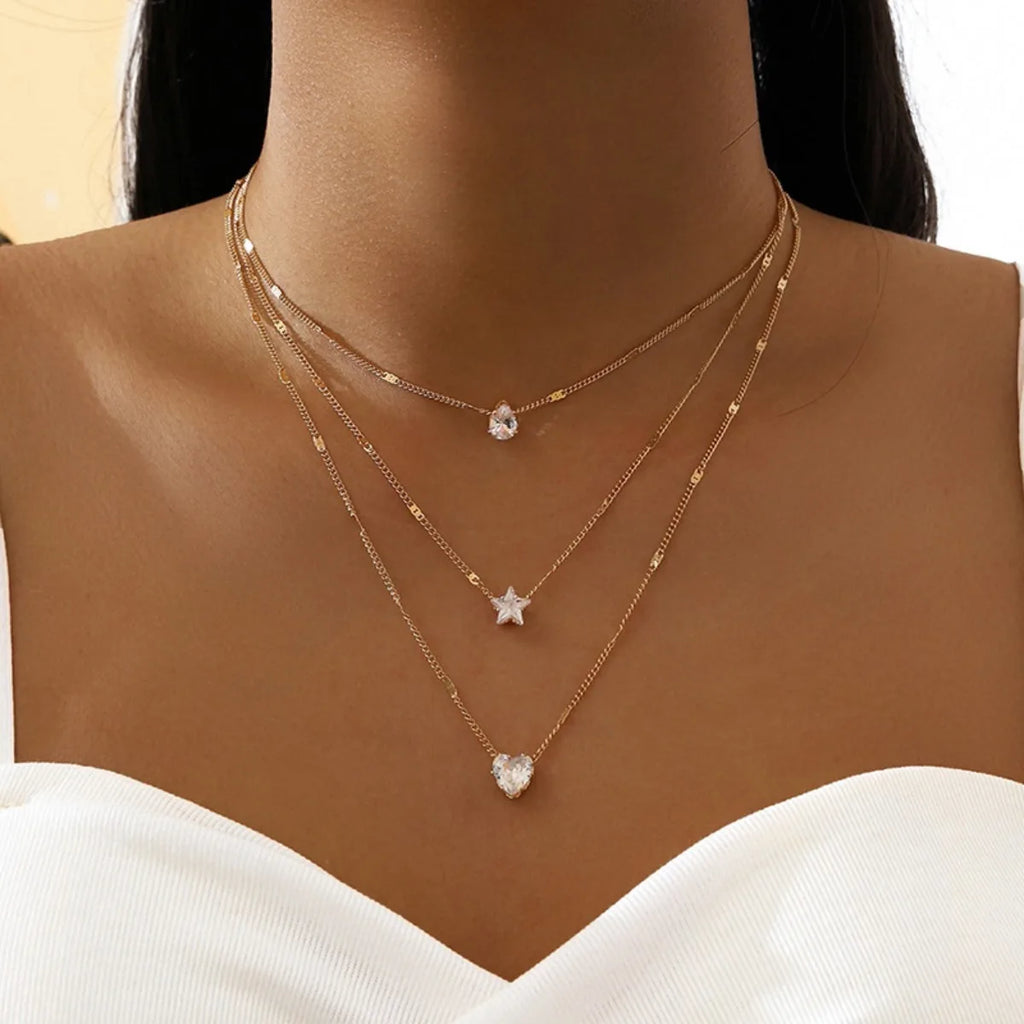 Stars and Hearts Glow Necklace