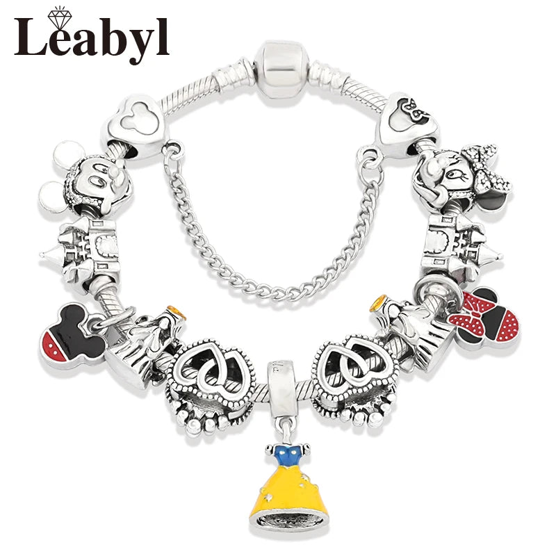 Crystal Minnie Love Bracelet