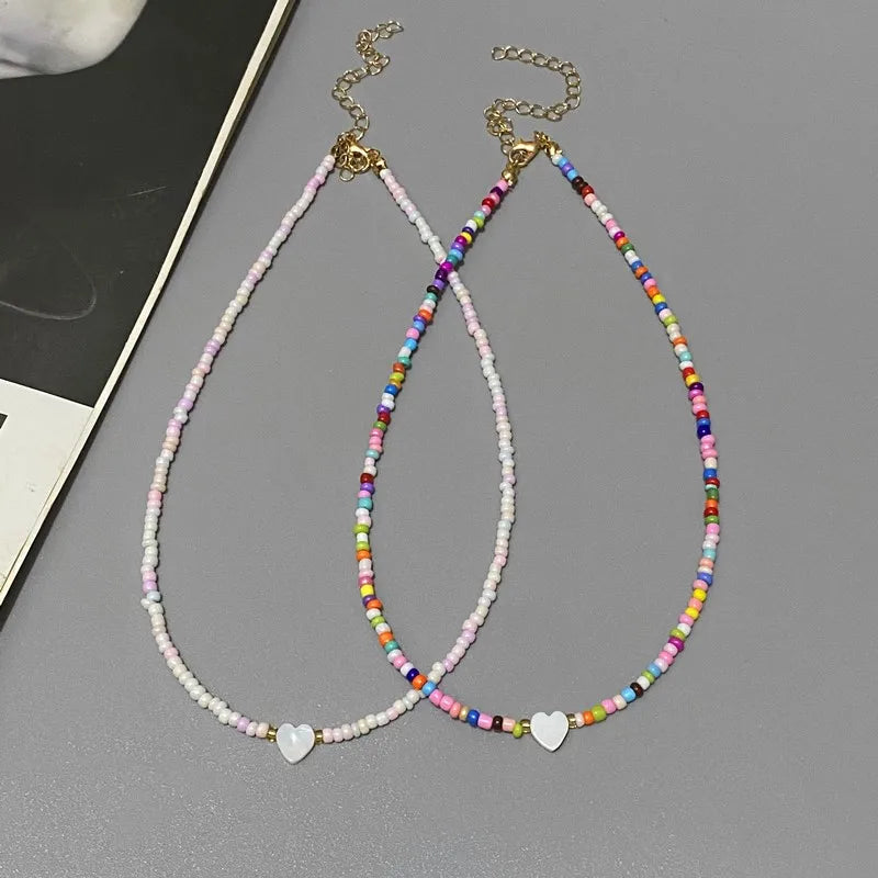 Coral Heart Necklace