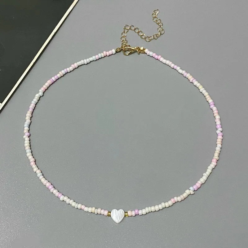 Coral Heart Necklace