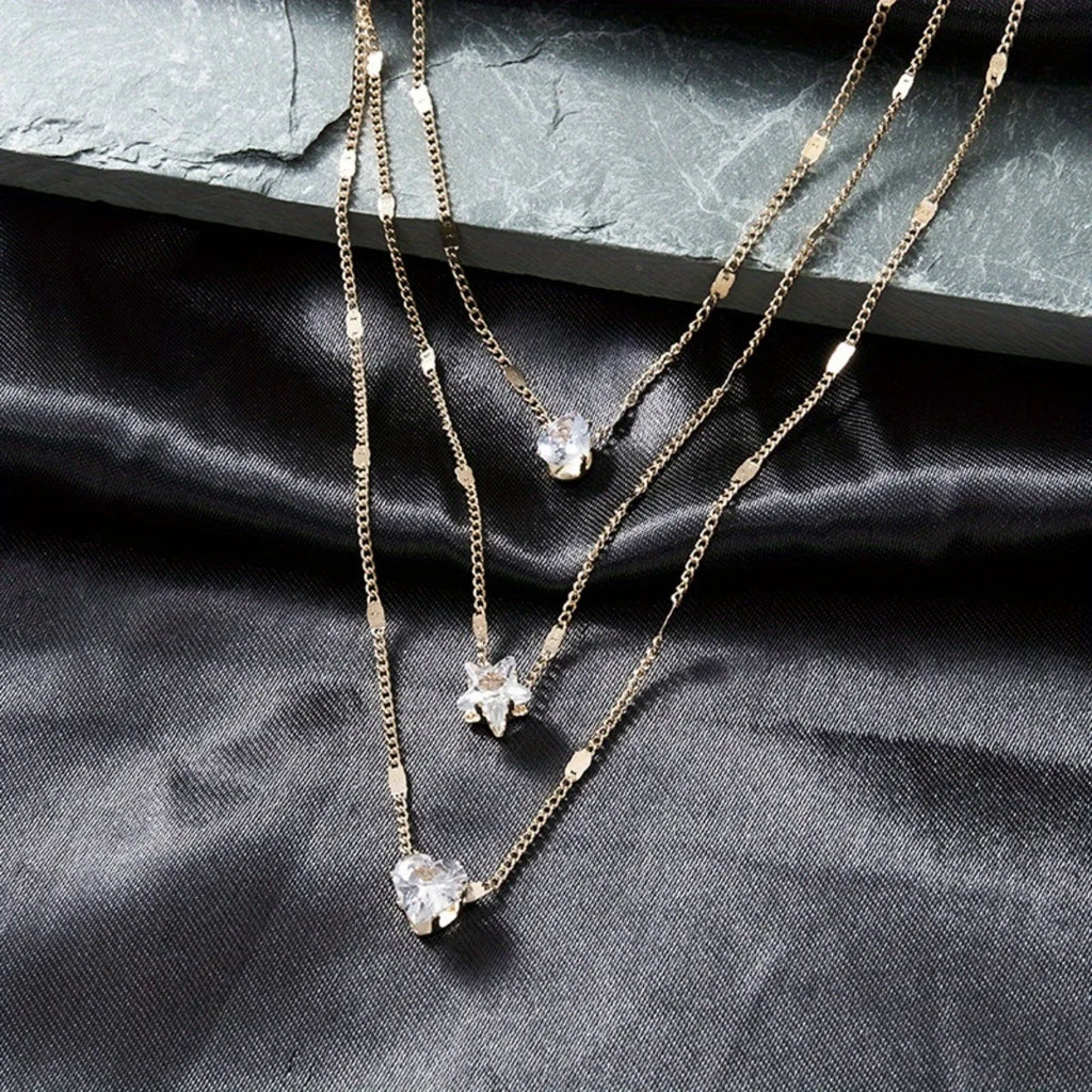 Stars and Hearts Glow Necklace