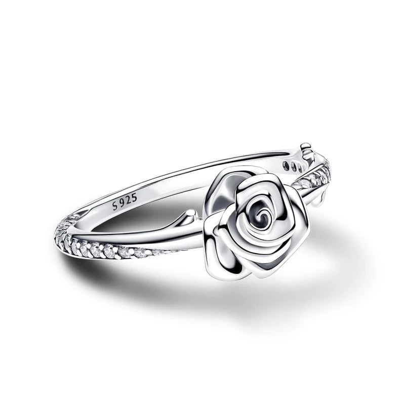 Silver Petal Ring