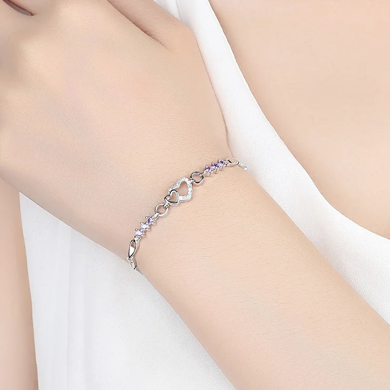 Silver Charm Love Bracelet