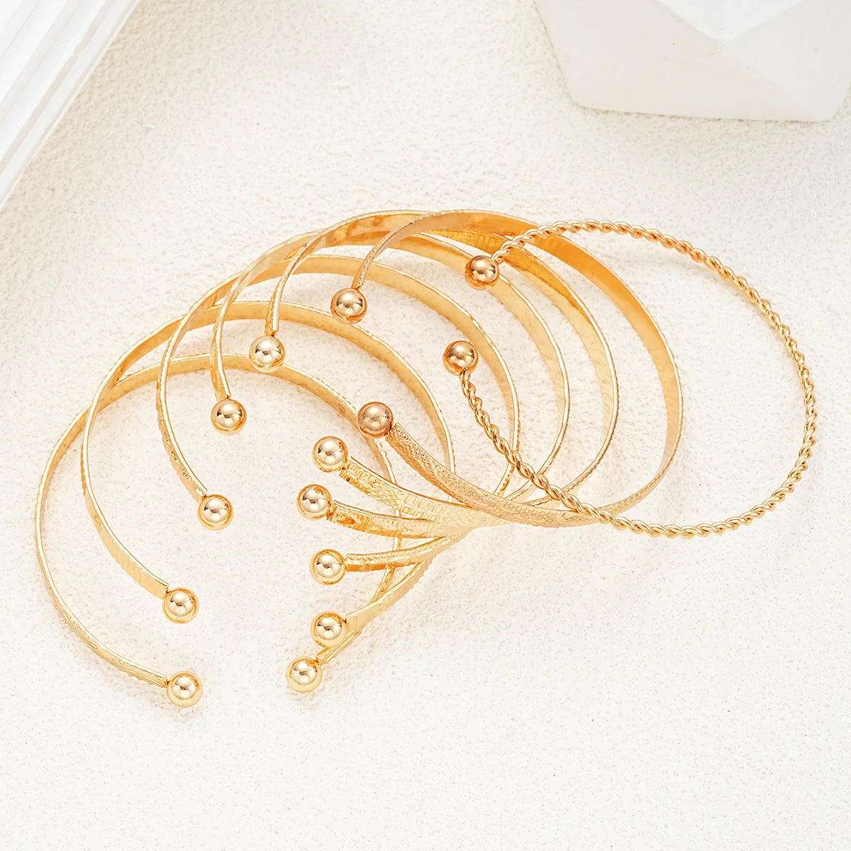 7 Pcs/Set Golden Punk Set