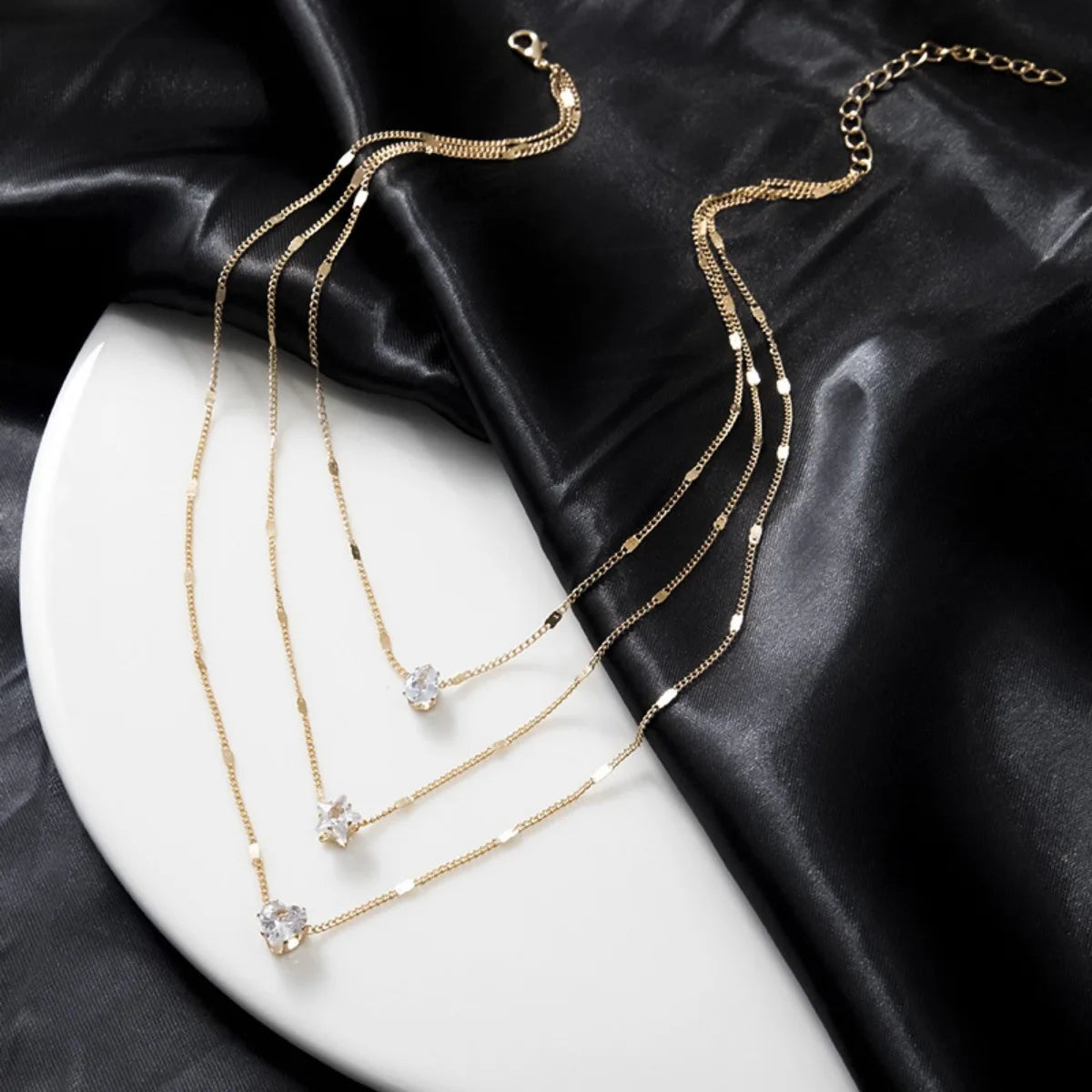 Stars and Hearts Glow Necklace