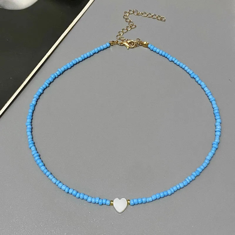 Coral Heart Necklace