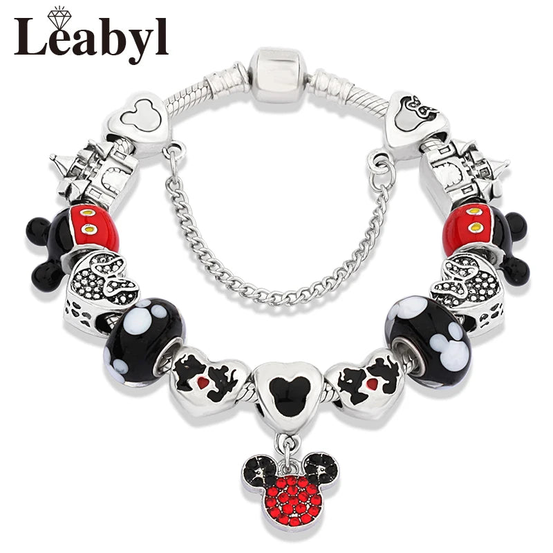 Crystal Minnie Love Bracelet