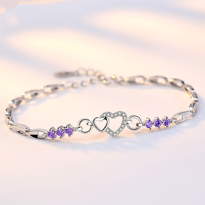 Silver Charm Love Bracelet