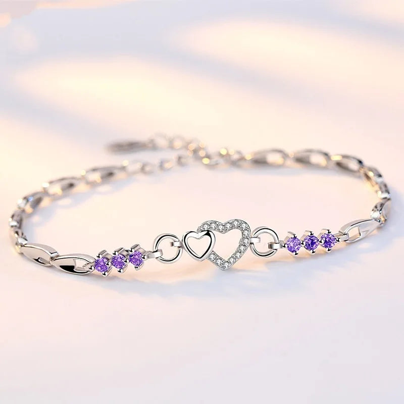 Silver Charm Love Bracelet