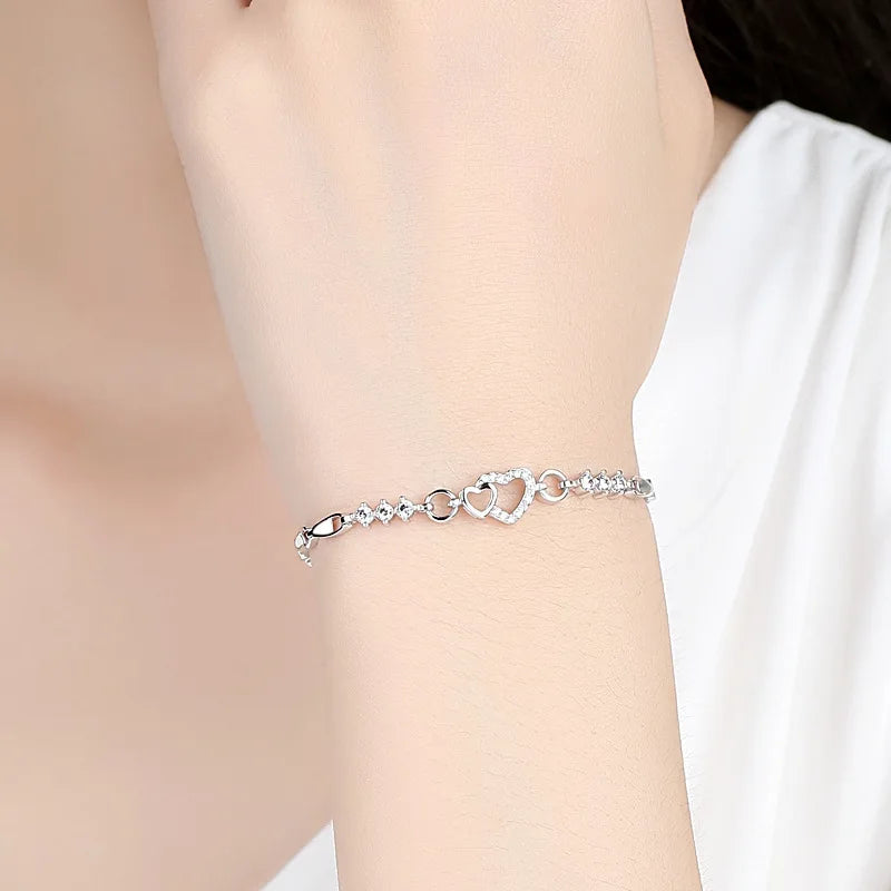 Silver Charm Love Bracelet